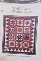Vintage Osage County Quilt Factory Starlight Starbright Patterns 62&quot;X82&quot; - £14.00 GBP