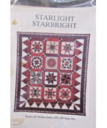 Vintage Osage County Quilt Factory Starlight Starbright Patterns 62&quot;X82&quot; - £14.00 GBP