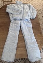 Vintage Profile Women&#39;s Ski Jacket &amp; Overalls Set Blue Snow Suit Read Fo... - $134.83