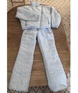Vintage Profile Women's Ski Jacket & Overalls Set Blue Snow Suit Read For Size - $134.83