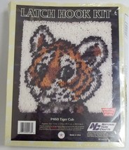 National Yarn Crafts Latch Hook Kit P460 Tiger Cub 12&quot; x 12&quot; 1988 - £15.53 GBP