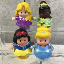 Disney Princesses Little People Lot Snow White Tiana Rapunzel Cinderella 2012 - $11.88