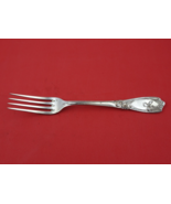 French Silverplate by Unknown Dinner Fork with Iris Pattern 8 1/2&quot; Flatware - $58.41