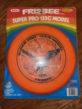 Vintage 80&#39;s Wham-O Frisbee Super Pro 133G Orange Bald Eagle outdoor toy... - $35.15