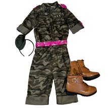 Military Patriotic Camo Pageant Complete Outfit Size 6 with Sz 12 Boots - £56.89 GBP