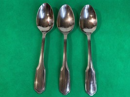 Vintage Silverware Oneida Stainless Steel Flatware Set of (3) Lg. Spoons GroupJ7 - £3.50 GBP