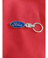 TWO Ford Logo Emblem Logo Double Sided Metal Key Chain Keyring - $17.82