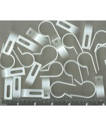 3/4&quot; CABLE CLAMPS White Nylon Screw Down R TYPE aDjUsTabLe Mounting hose... - $365.60 MXN