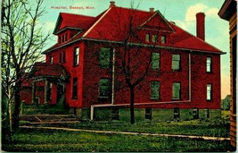 Benson Minnesota Mn Ospedale Costruzione 1910s Vtg Cartolina Unp Non Usato Bloom - £8.86 GBP