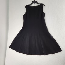 Black Dress Flare Bottom Sleeveless Women&#39;s Size 14 - £19.78 GBP