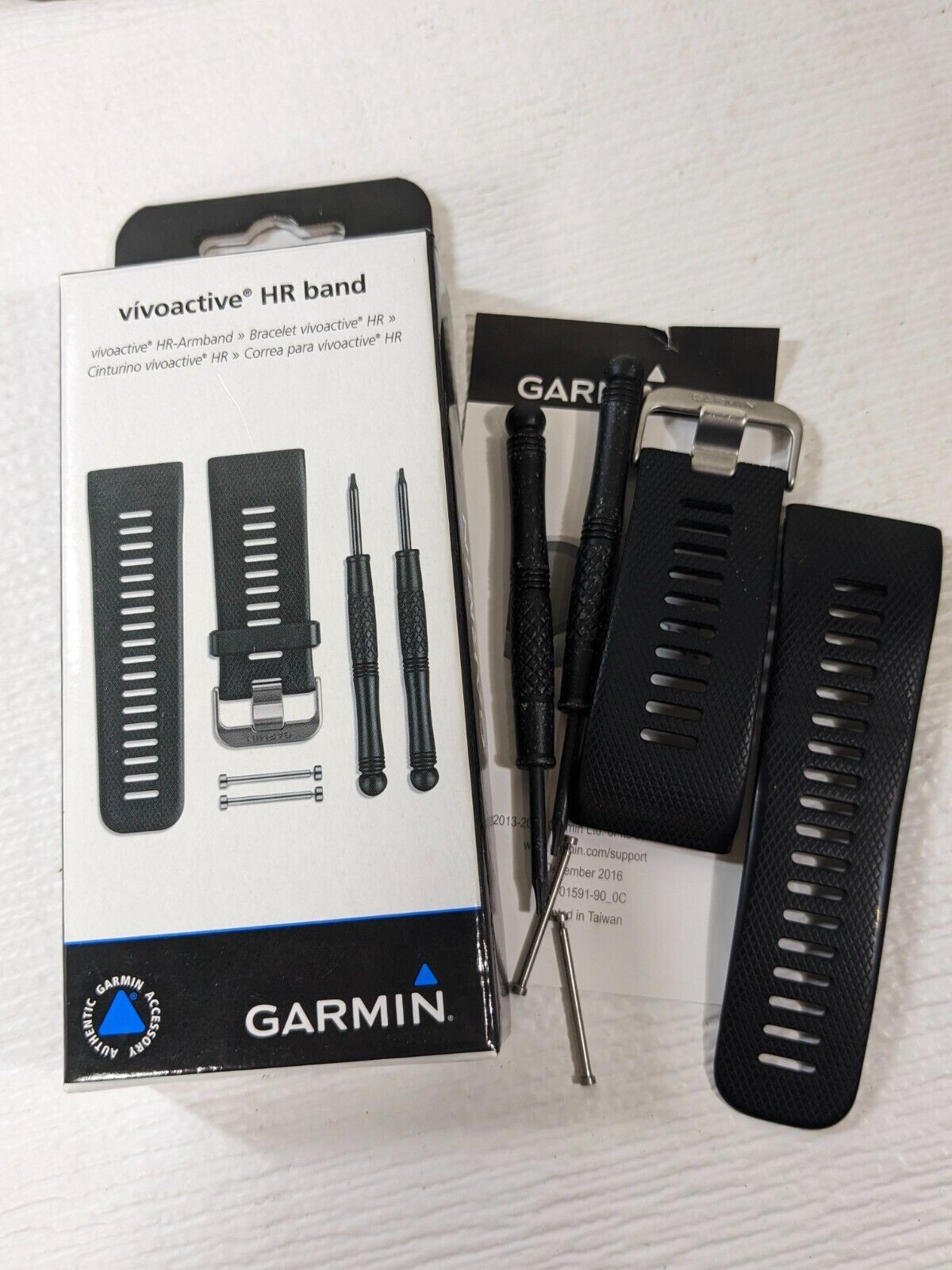 Genuine Garmin Vivoactive HR Strap activity watch Band Black 010-12497-00 READ - $19.00