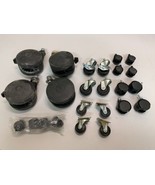 24 Rubber and Plastic Swivel Casters (24 Pack) - $1,392.44 MXN