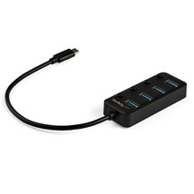 StarTech.com 4 Port USB C Hub with 4 USB Type-A Ports (USB 3.0 SuperSpeed) - 60W - £44.12 GBP