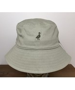 H&amp;M Bucket Hat Medium Duck Logo Embroidered Olive Green New With Tags - $26.89 CAD
