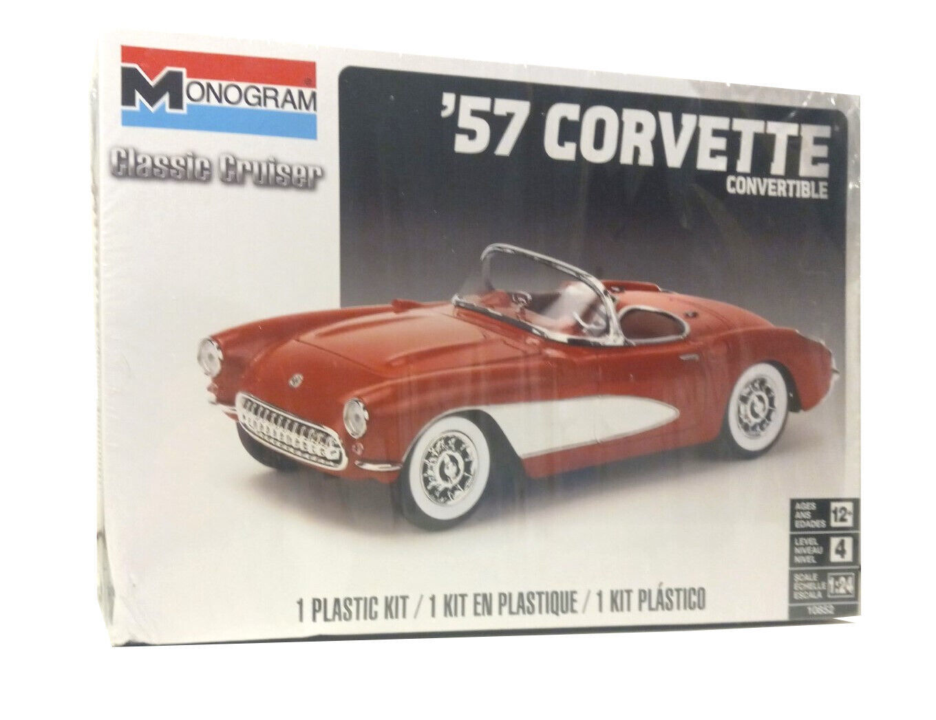 Monogram Classic Cruiser '57 Corvette 1:24 Scale Model Kit 10852 New in Box - $29.88