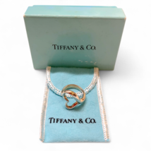 Tiffany &amp; Co. Elsa Peretti Open Heart Ring US Size 6.5 Silver SV 925 W/B... - £71.65 GBP