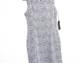 TAHARI Sheath Dress Size 4 Gray A-Line Sleeveless with Pockets Office Ca... - $29.69