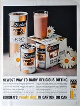 1962 Borden&#39;s Ready Diet in Can Vintage Print Ad 900 Calories - $10.12