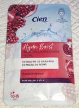 Cien Hydro Boost Hydrating Refreshing Sheet Mask Garnet extract and pomegranate - £6.80 GBP