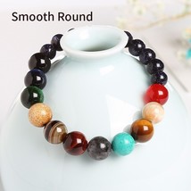 JD 2020 Eight Planets Bead Bracelet Men Natural Stone Universe Yoga Solar Chakra - £10.53 GBP