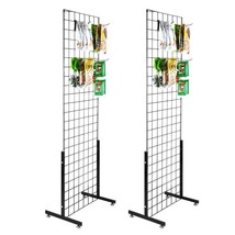 Set of 2 Grid Mesh Photo Panel Wire Wall Hanging Home Display Wall Decor... - £109.33 GBP