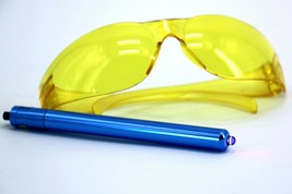 UV Flashlight Black Light and Economy UV Protective Glasses #3567 - £3.87 GBP
