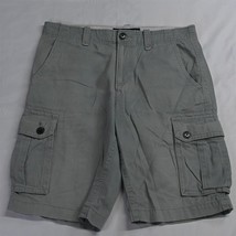 American Eagle 34 x 12 Gray 100% Cotton Classic Cargo Shorts - £19.76 GBP