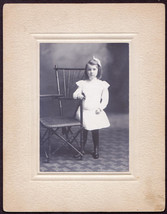 Hannah Evelyn Kealey Cabinet Photo - Beautiful Young Girl, Age 4 (1907) - £13.84 GBP