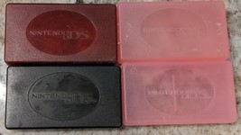 4x OEM Official Nintendo DS 4 in 1 Cartridge Cases Pink, Black, and Brown - £7.85 GBP