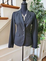The Limited Gray Blazer Suit Coat Jacket Women&#39;s Size 2 Two Button Preowned - £29.10 GBP