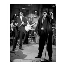 Blue Brothers- Vintage Wall Art Print, This Ready To Frame Black &amp; White, 8 X 10 - £30.53 GBP