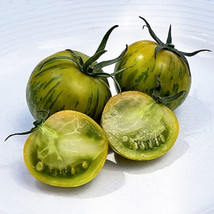 PWO 50 Seeds Green Zebra Tomato Juicy Tomatoe Vegetable Garden Edible - £3.49 GBP