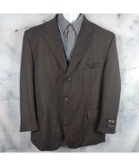 Ferretti  Uomo Brown 3 Button Blazer Sports Coat Jacket Size 44R - $37.08