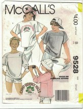 McCall&#39;s 9528 Camp Beverly Hills Boys &amp; Girls Sweatshirt Pattern Size 7 Uncut - £9.23 GBP