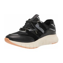 Cole Haan Women Zerogrand Flex Lace Up Sneakers Black Leather Black Snak... - £39.16 GBP