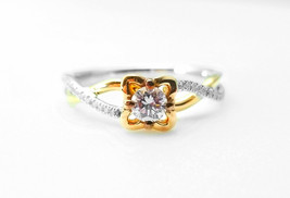 0.52ct Natural Fancy Light Pink Diamonds ARGYLE Engagement Ring GIA Round 18K VS - £4,001.46 GBP