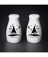 Alchemy Gothic MRSP5 Spells / Potions Salt &amp; Pepper Set Witch Hat Brew S... - $24.65 CAD