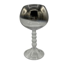 Vintage MCM Silver Fade 4 Ball Stem Rocks Glass Mid Century Modern 7 1/2&quot; - €17,38 EUR