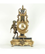 Impérial Lancini / Franz Hermle Doré Bronze &amp; Marbre Manteau Horloge Ave... - $23,422.44 MXN