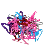 100pcs. NEW-Adorable Colorful Fashion Doll Hangers-Mix Lot - $19.80