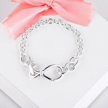 Bracelet Chunky Infinity Knot Bracelets for Women Pulseira Feminina Masculina Pu - £43.45 GBP