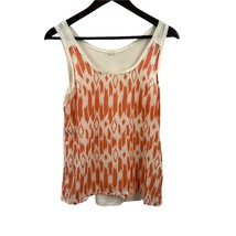 J Crew Tissue Ikat Tank Top Cotton Silk Size XS - £11.36 GBP