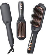 Hair Straightener Brush Straightener Negative Ion Ceramic Heated Hot Fla... - $73.49 CAD