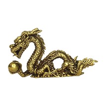 Amuleto tailandés de latón dorado con dragón sagrado mágico, protección y... - £12.65 GBP