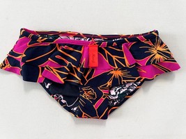 MAAJI Girls Reversible Bikini Swim Bottom Ruffled Pink / Navy Floral ( 6 ) - £63.20 GBP