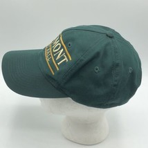Vintage University Vermont Softball The Game Split Bar Green Snapback Hat UVM - £31.13 GBP