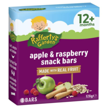 Raffertys Garden 12+ Months Fruit Snack Bar Apple &amp; Raspberry 128g - £55.12 GBP