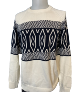 Matinique MAsport J Off-White and Navy Knit Sweater, Men&#39;s Size XL, NWT - $3,324.05