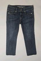 American Eagle Outfitters Artist Crop Stretch Jeans Women's Sz 4 Regular... - $12.17