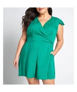 ModCloth On Island Time Green Romper Shorts NWT Size 14 - £45.73 GBP